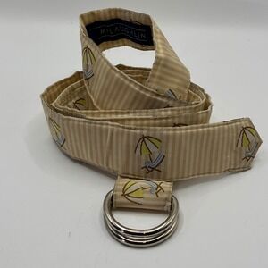 J McLaughlin Mens D Ring Belt Beach Umbrella Stripe XL